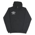 UMBRO Mens Black Jacket S Polyester Blend Logo Zip Casual Sportswear