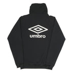UMBRO Mens Black Jacket S Polyester Blend Logo Zip Casual Sportswear