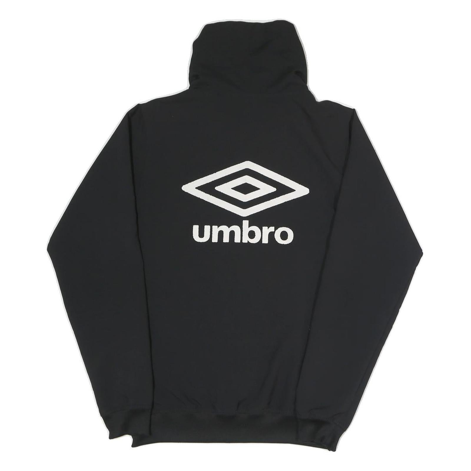 UMBRO Mens Black Jacket S Polyester Blend Logo Zip Casual Sportswear