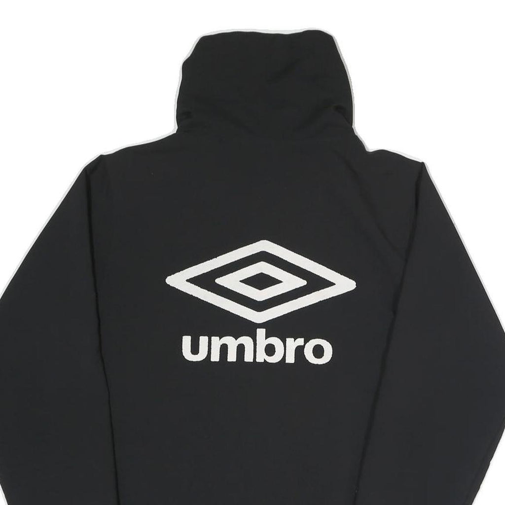 UMBRO Mens Black Jacket S Polyester Blend Logo Zip Casual Sportswear