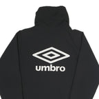 UMBRO Mens Black Jacket S Polyester Blend Logo Zip Casual Sportswear