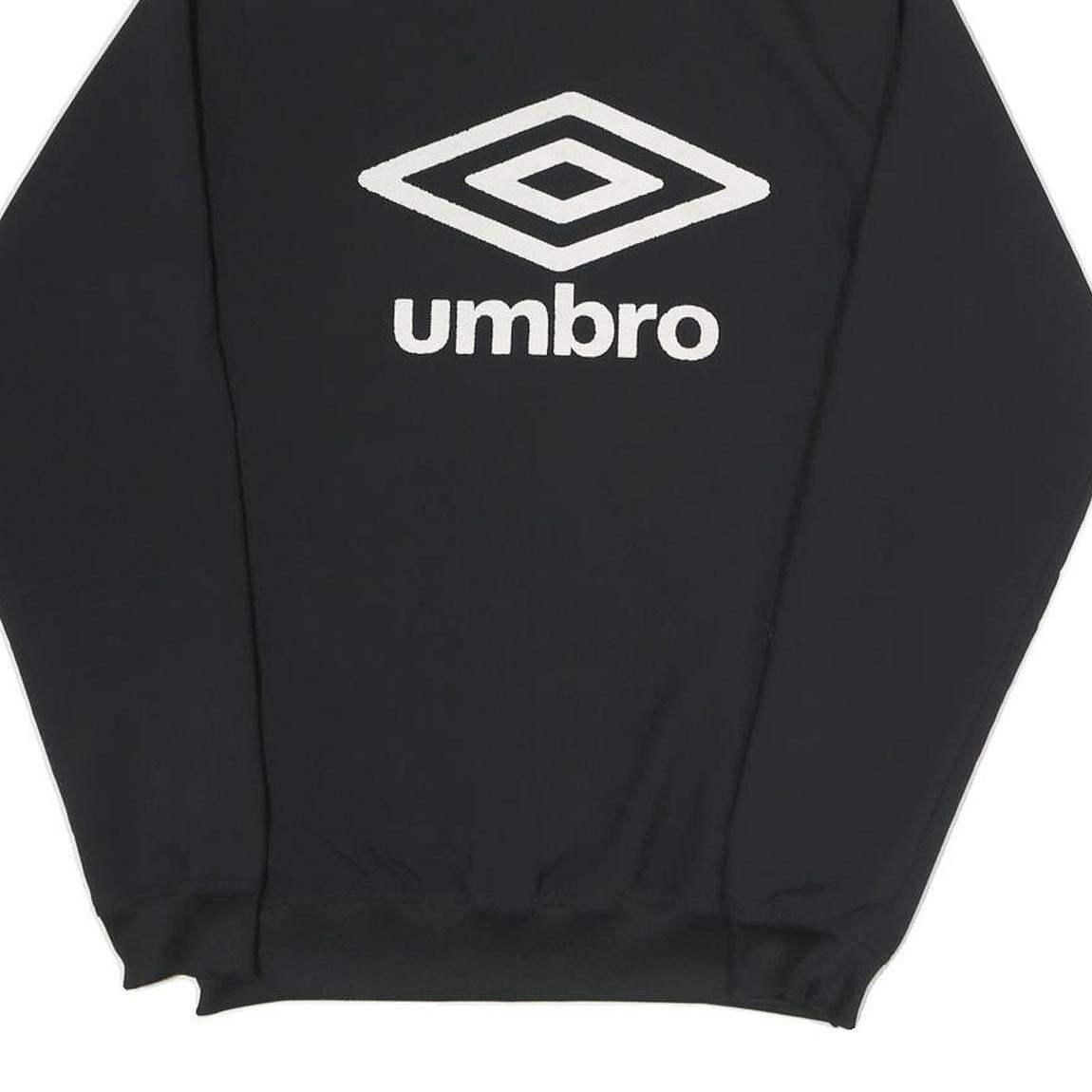 UMBRO Mens Black Jacket S Polyester Blend Logo Zip Casual Sportswear