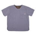 CARHARTT Womens T-Shirt Grey V-Neck L