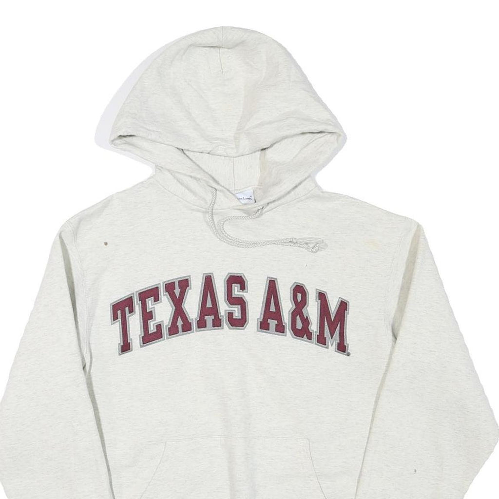 CHAMPION Mens Grey Texas A&M Pullover Hoodie S Cotton Blend Vintage