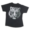 DOM Mens Black Tiger Graphic T-Shirt L Short Sleeve Crew Neck Cotton