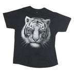 DOM Mens Black Tiger Graphic T-Shirt L Short Sleeve Crew Neck Cotton