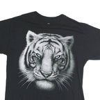 DOM Mens Black Tiger Graphic T-Shirt L Short Sleeve Crew Neck Cotton