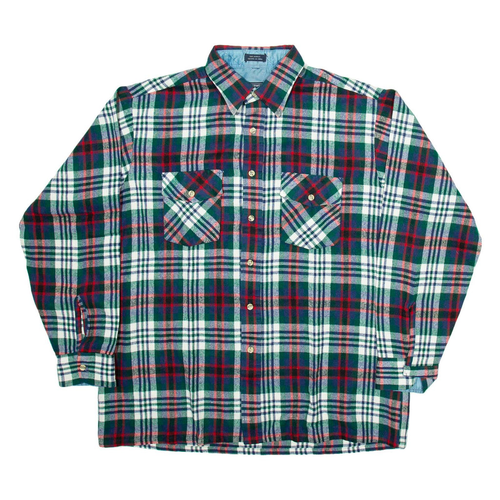 WINTERWEIGHTS Mens Shirt Blue Check Long Sleeve L