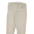 LEVI'S Womens Slim Beige Cotton Blend Jeans W27 L22 Zip Classic Fit Casual