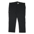EDMONTE Mens Regular Black Polyester Blend Zip Trousers W41 L27 Cargo Style