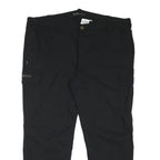 EDMONTE Mens Regular Black Polyester Blend Zip Trousers W41 L27 Cargo Style