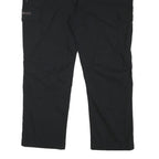 EDMONTE Mens Regular Black Polyester Blend Zip Trousers W41 L27 Cargo Style