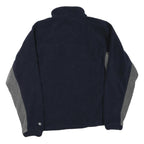 CHAMPION Mens Navy & Grey Zip Jacket M Polyester Blend Colourblock Casual