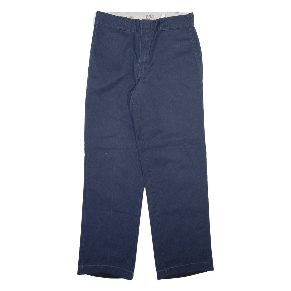 DICKIES 874 Workwear Mens Trousers Blue Regular Straight W30 L30
