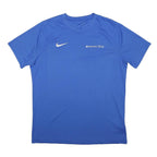 NIKE Mens Blue Barclays Premier League Graphic T-Shirt XL Short Sleeve Crew Neck