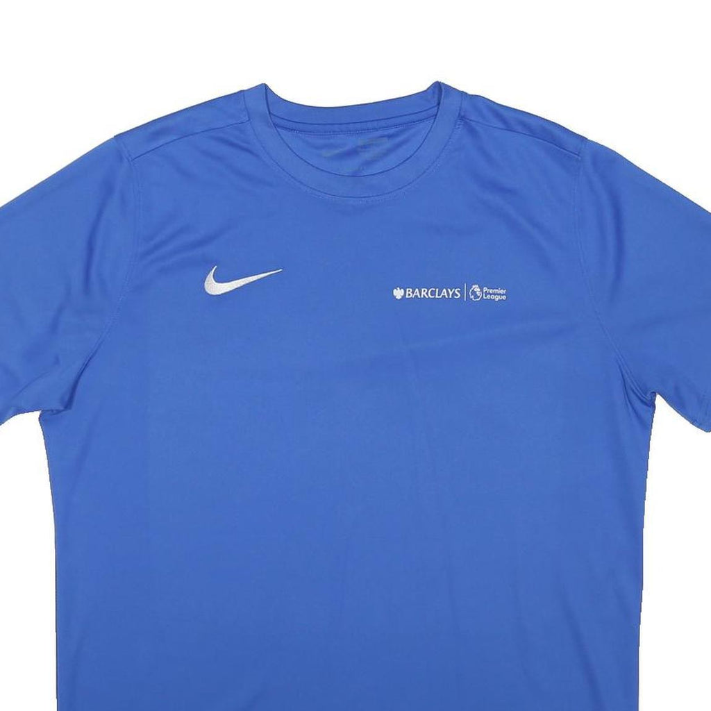 NIKE Mens Blue Barclays Premier League Graphic T-Shirt XL Short Sleeve Crew Neck