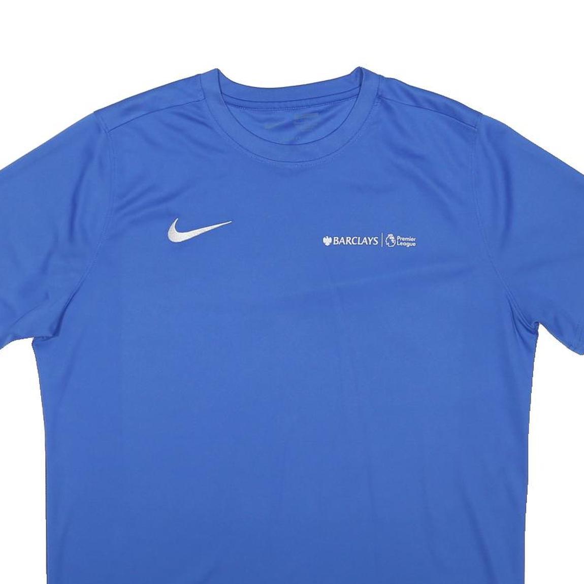 NIKE Mens Blue Barclays Premier League Graphic T-Shirt XL Short Sleeve Crew Neck