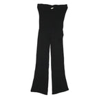 JACK WILLS Womens Black Slim Wide-Leg Polyester Blend Trousers W23 L21