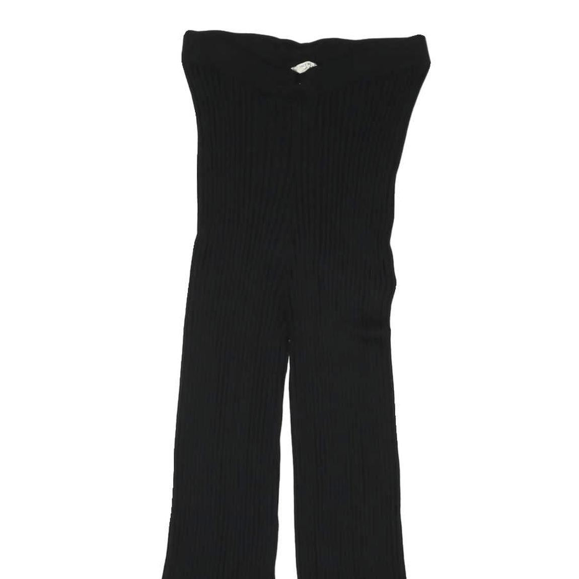 JACK WILLS Womens Black Slim Wide-Leg Polyester Blend Trousers W23 L21