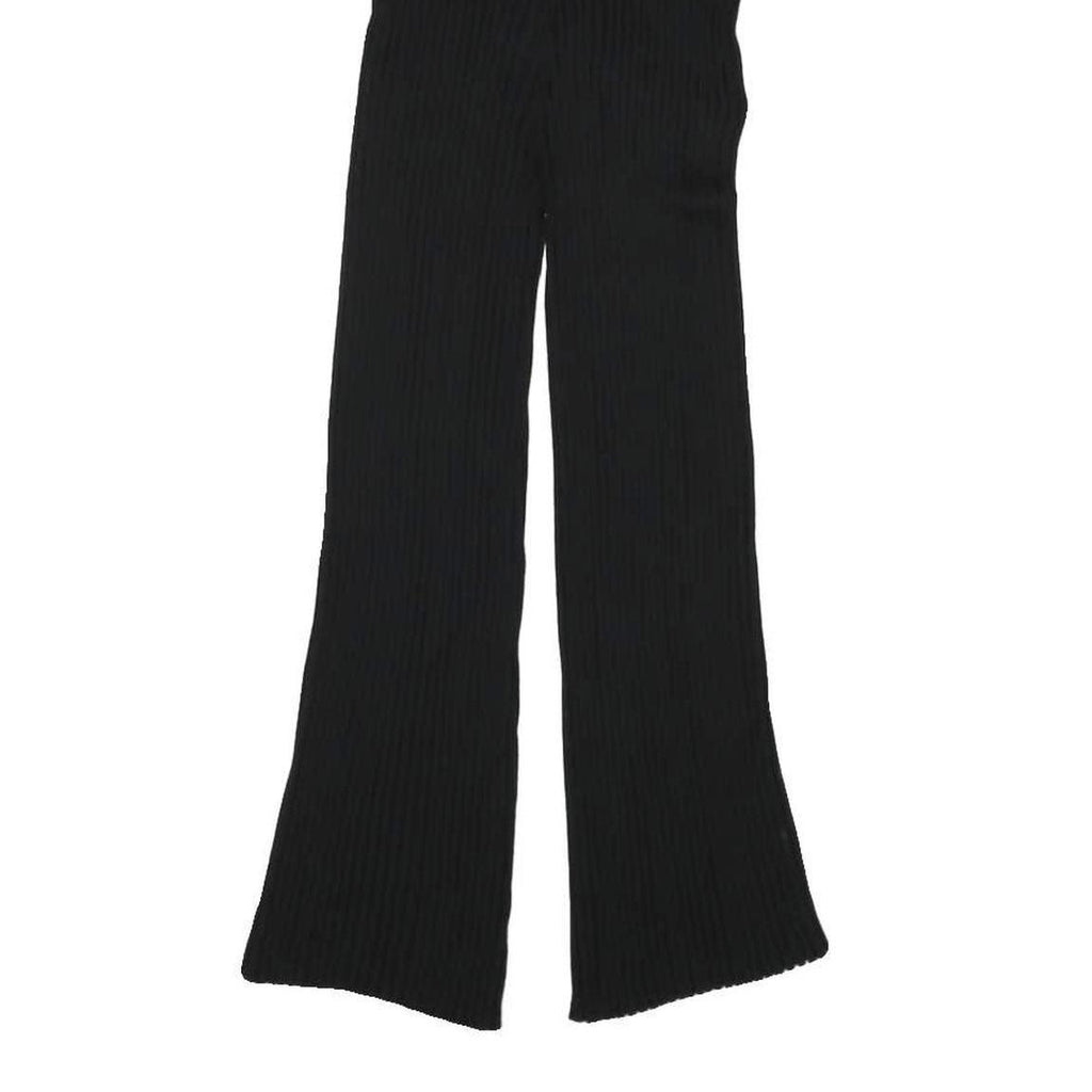 JACK WILLS Womens Black Slim Wide-Leg Polyester Blend Trousers W23 L21