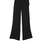 JACK WILLS Womens Black Slim Wide-Leg Polyester Blend Trousers W23 L21