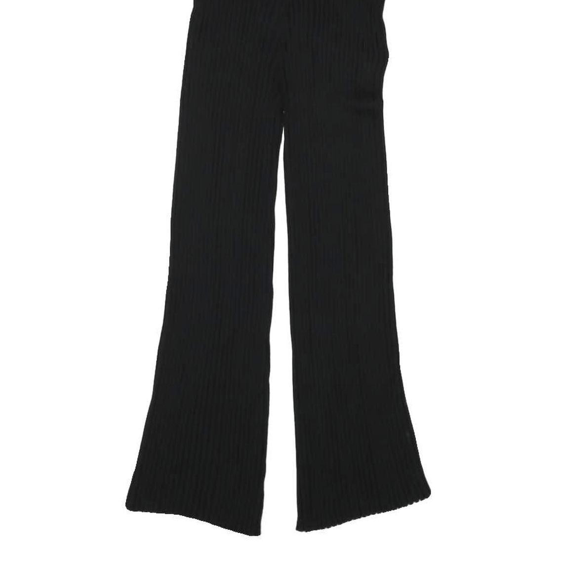 JACK WILLS Womens Black Slim Wide-Leg Polyester Blend Trousers W23 L21