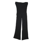 JACK WILLS Womens Black Slim Wide-Leg Polyester Blend Trousers W23 L21