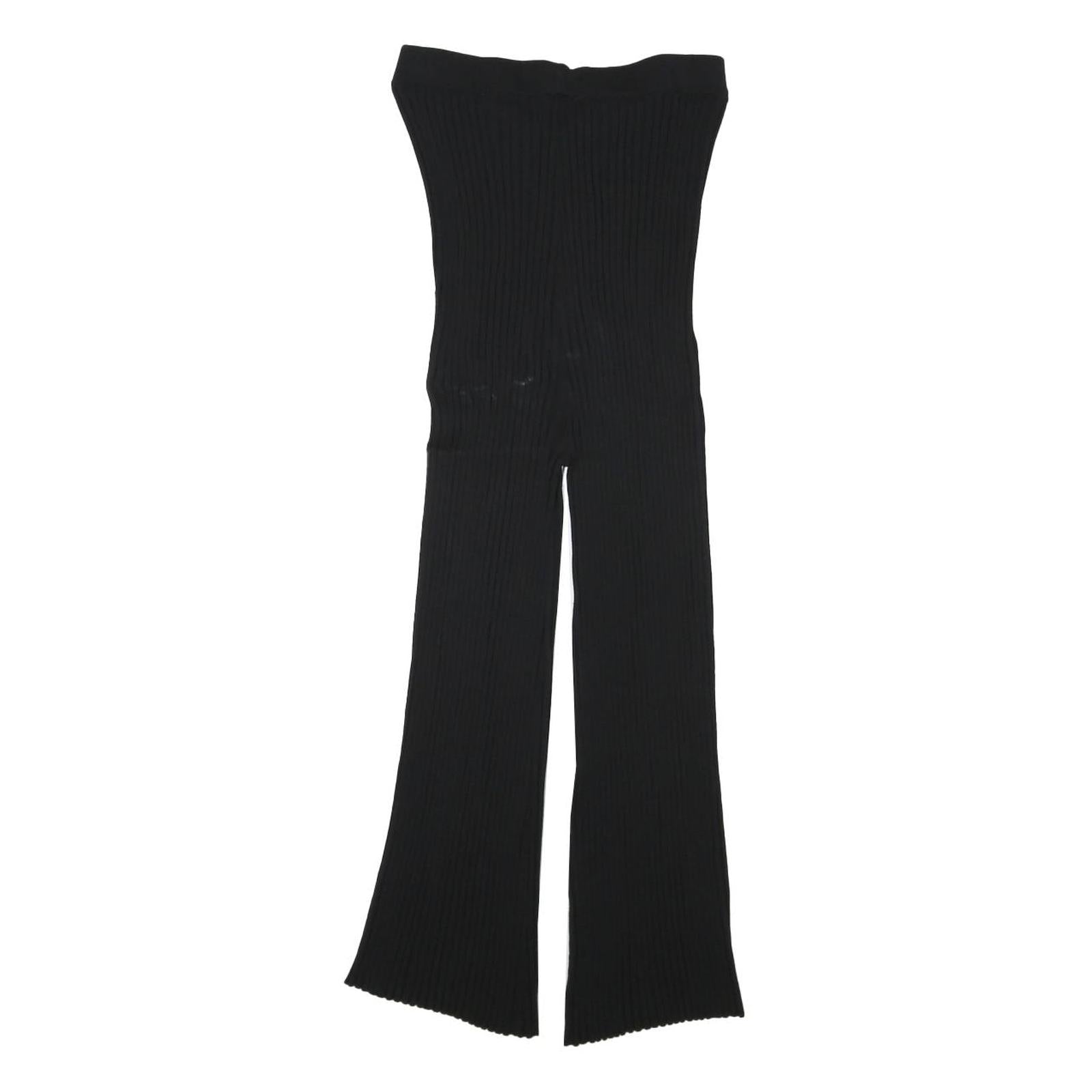JACK WILLS Womens Black Slim Wide-Leg Polyester Blend Trousers W23 L21