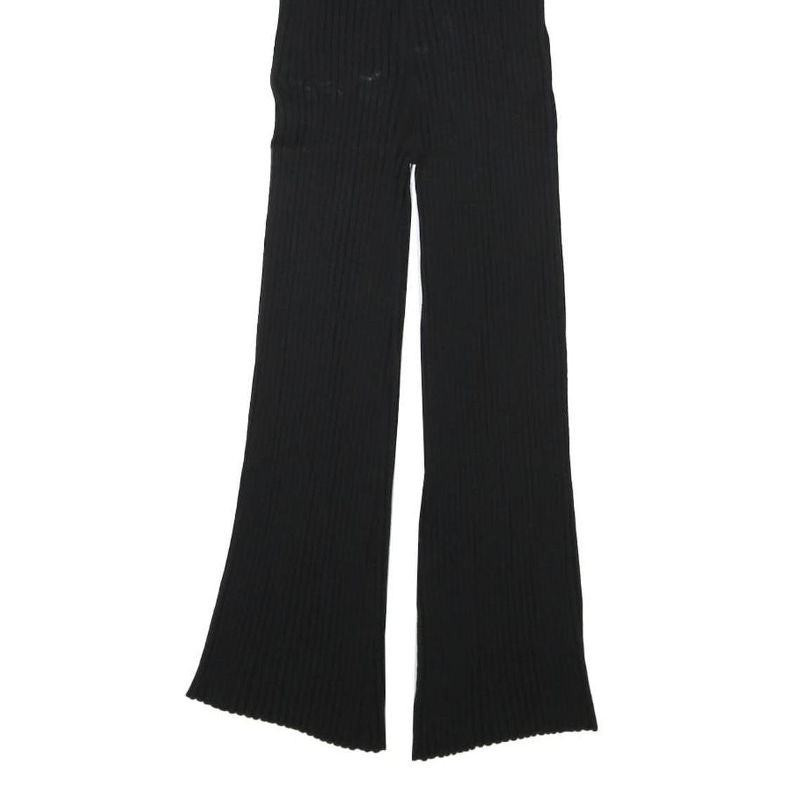 JACK WILLS Womens Black Slim Wide-Leg Polyester Blend Trousers W23 L21