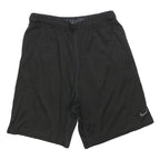 NIKE Mens Black Sports Casual Polyester Shorts M W30 Lightweight Comfort