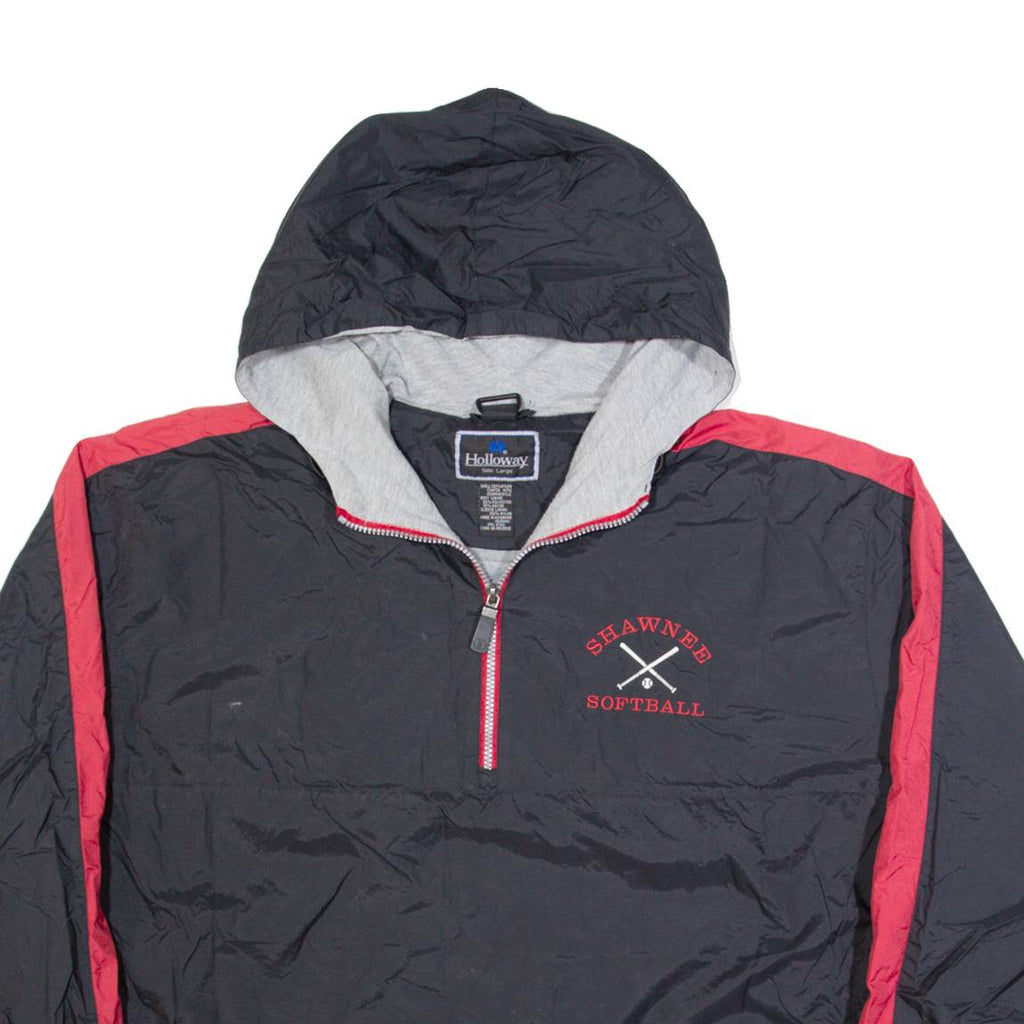HOLLOWAY Shawnee Softball Mens Anorak Jacket Blue USA Hooded L