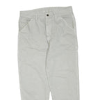 DICKIES Mens Cotton Blend Beige Regular Fit Straight Trousers W34 L27 Workwear