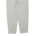 DICKIES Mens Cotton Blend Beige Regular Fit Straight Trousers W34 L27 Workwear