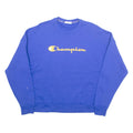 CHAMPION Womens Sweatshirt Blue XL