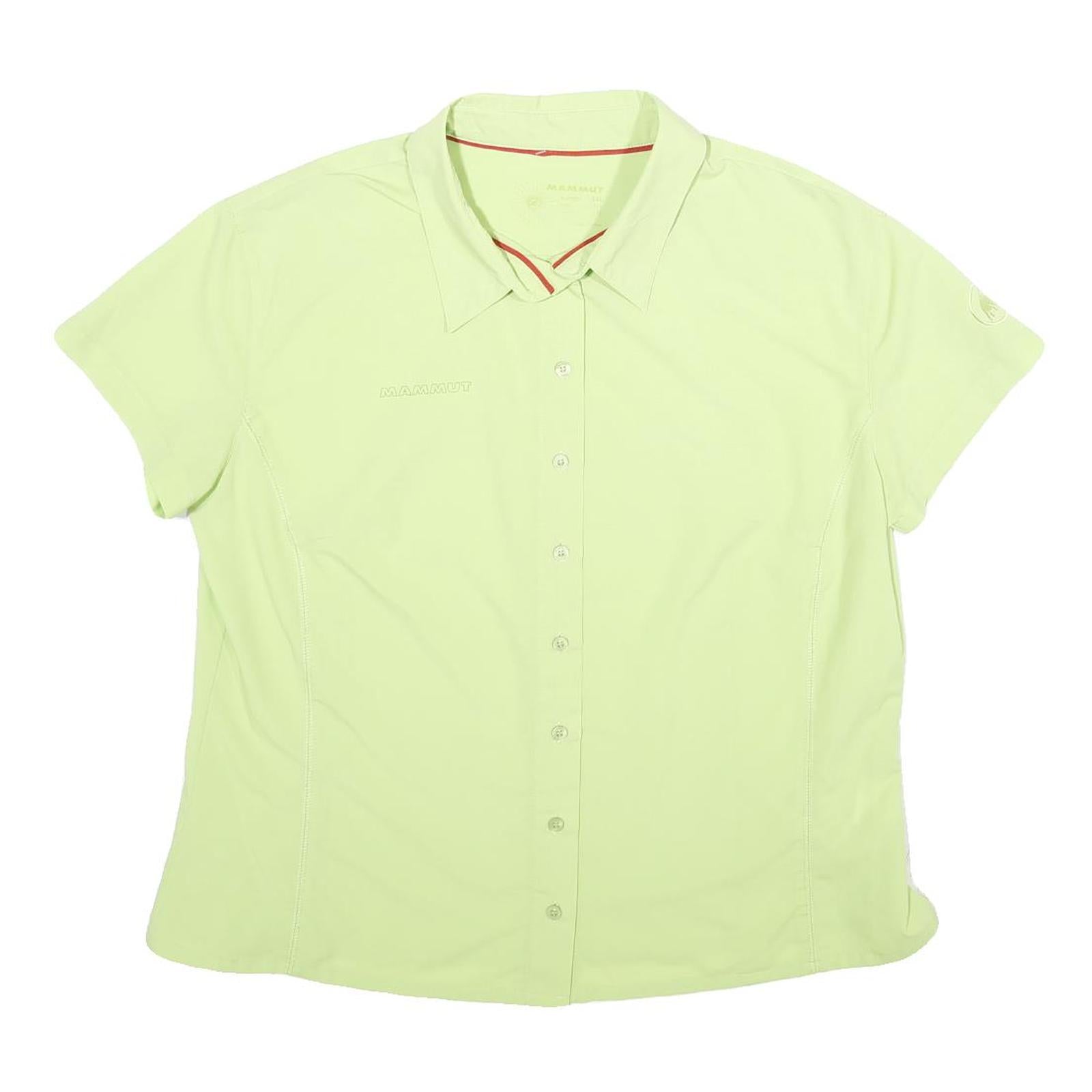 MAMMUT Womens Green Polyester Shirt 2XL Outdoor Lightweight Activewear