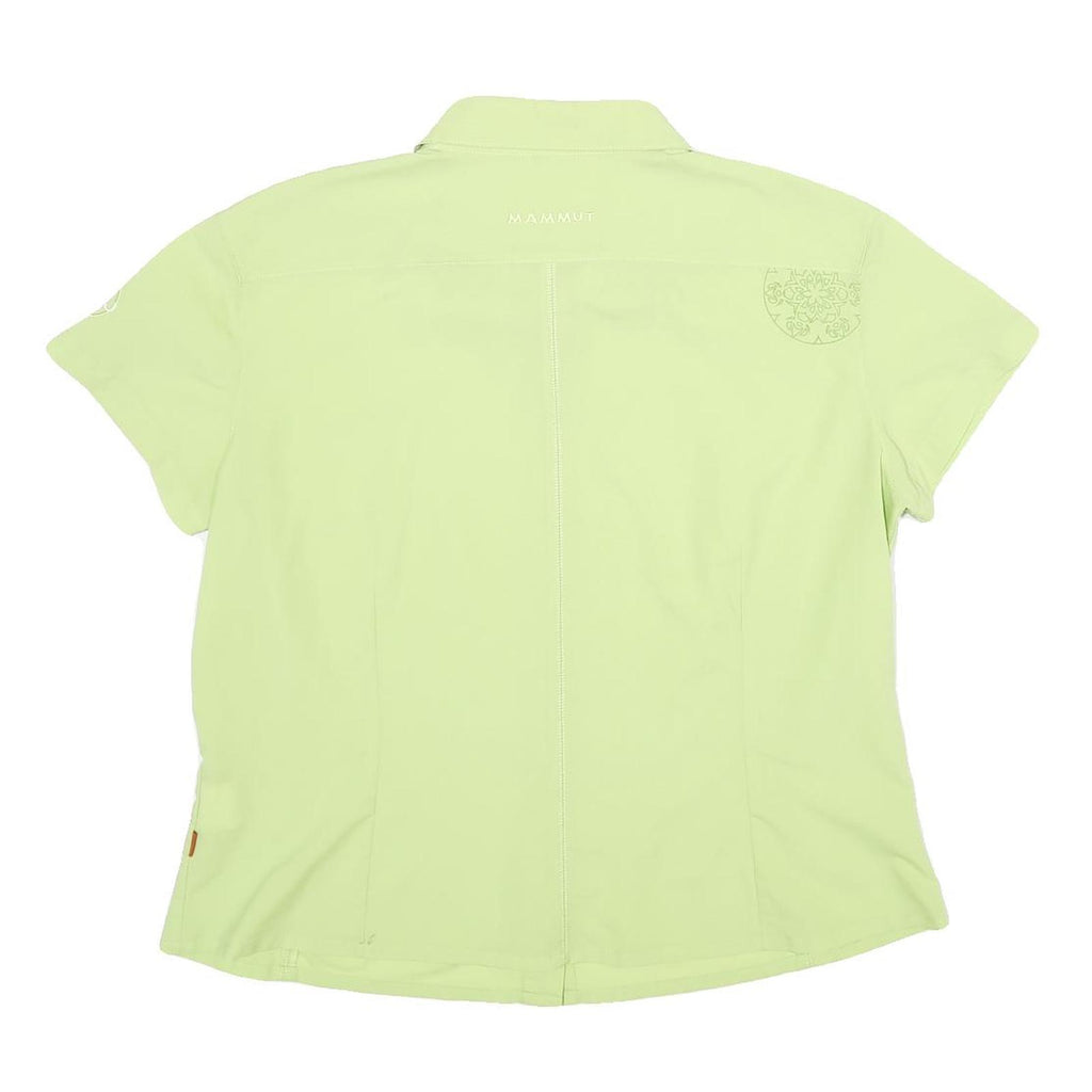 MAMMUT Womens Green Polyester Shirt 2XL Outdoor Lightweight Activewear