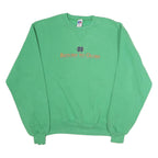 RUSSELL ATHLETIC Mens Green Notre Dame Football Crew Neck M Vintage Print