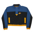 NIKE Womens Blue & Black Sportswear Colourblock Pullover Jumper M