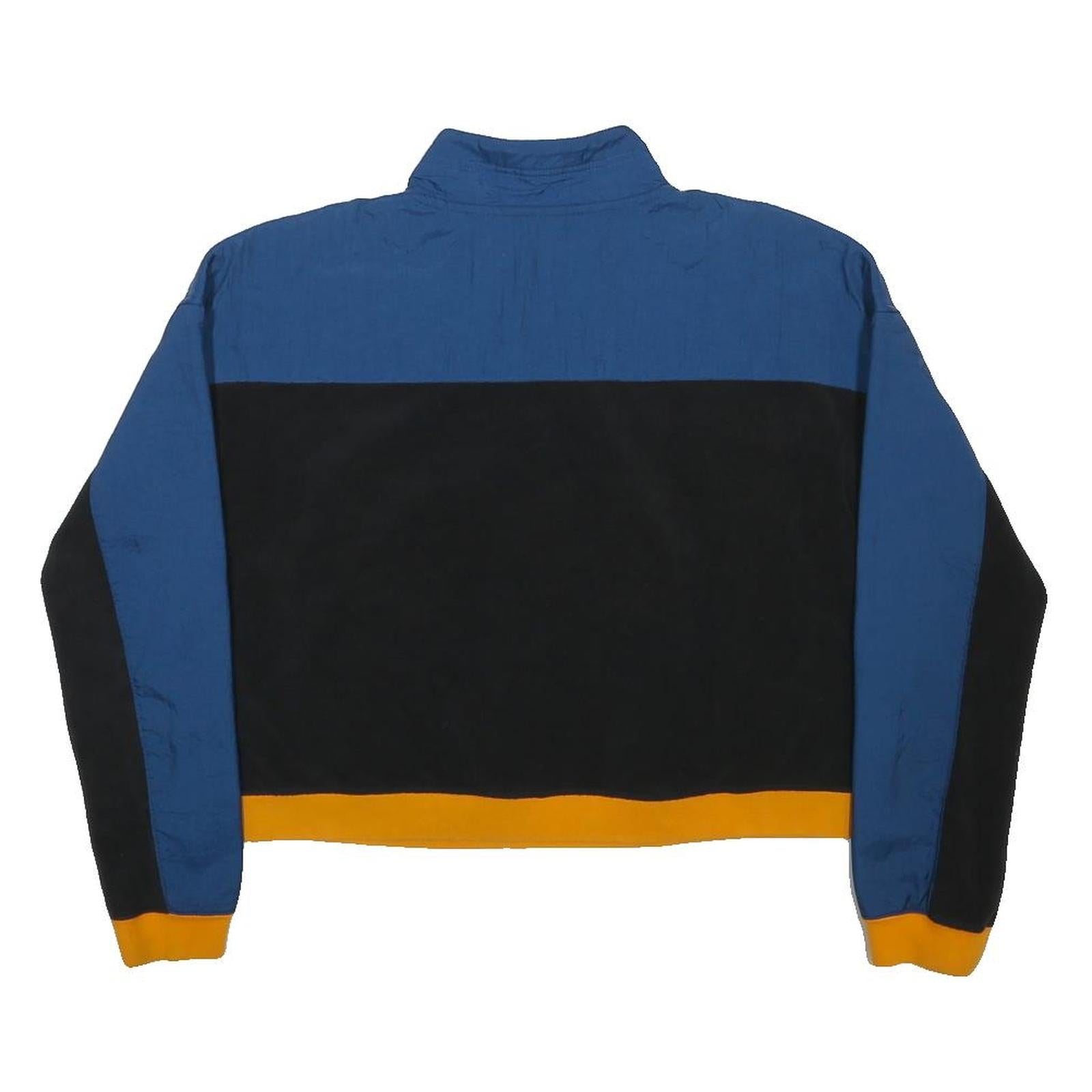 NIKE Womens Blue & Black Sportswear Colourblock Pullover Jumper M