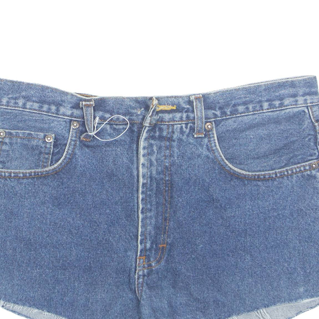 LEVI'S Cut Off 501 Womens Denim Shorts Blue M W34