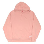 SUPREME Womens Pink Pullover Hoodie L Supreme Logo Cotton Blend Casual