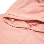 SUPREME Womens Pink Pullover Hoodie L Supreme Logo Cotton Blend Casual