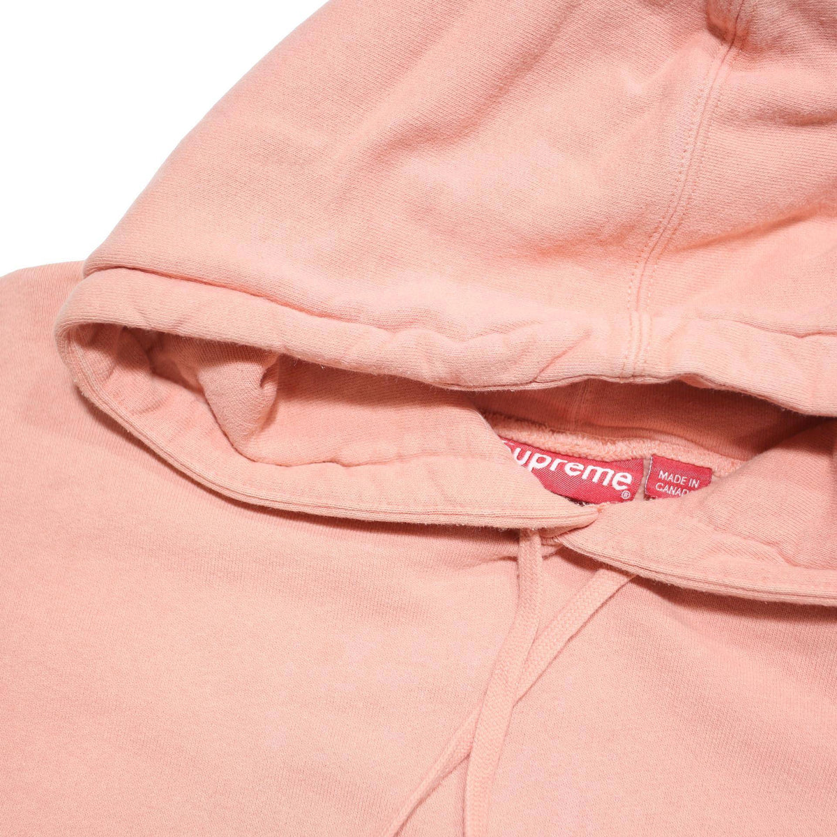 SUPREME Womens Pink Pullover Hoodie L Supreme Logo Cotton Blend Casual