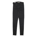 LEVI'S Womens Jeans Black Slim Skinny Denim W25 L29 720 Zip Cotton Blend