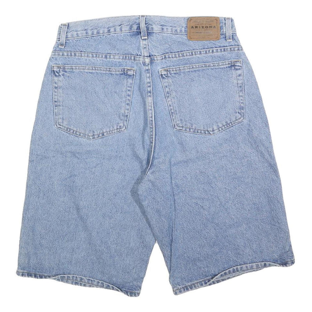 ARIZONA JEAN COMPANY Mens Denim Blue Relaxed Fit M W32 Cotton Blend Shorts