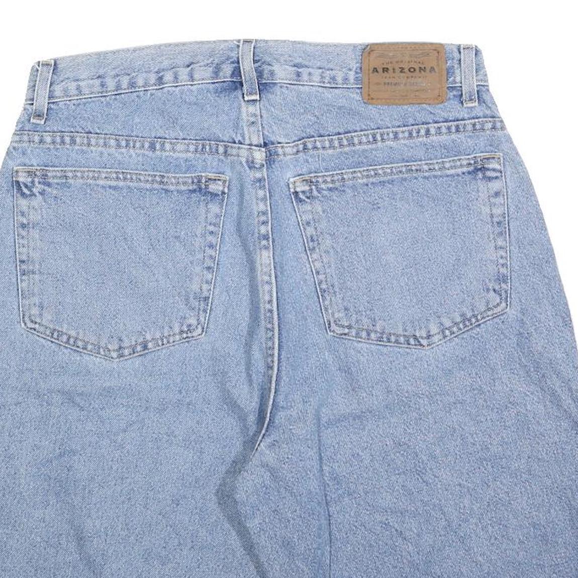ARIZONA JEAN COMPANY Mens Denim Blue Relaxed Fit M W32 Cotton Blend Shorts