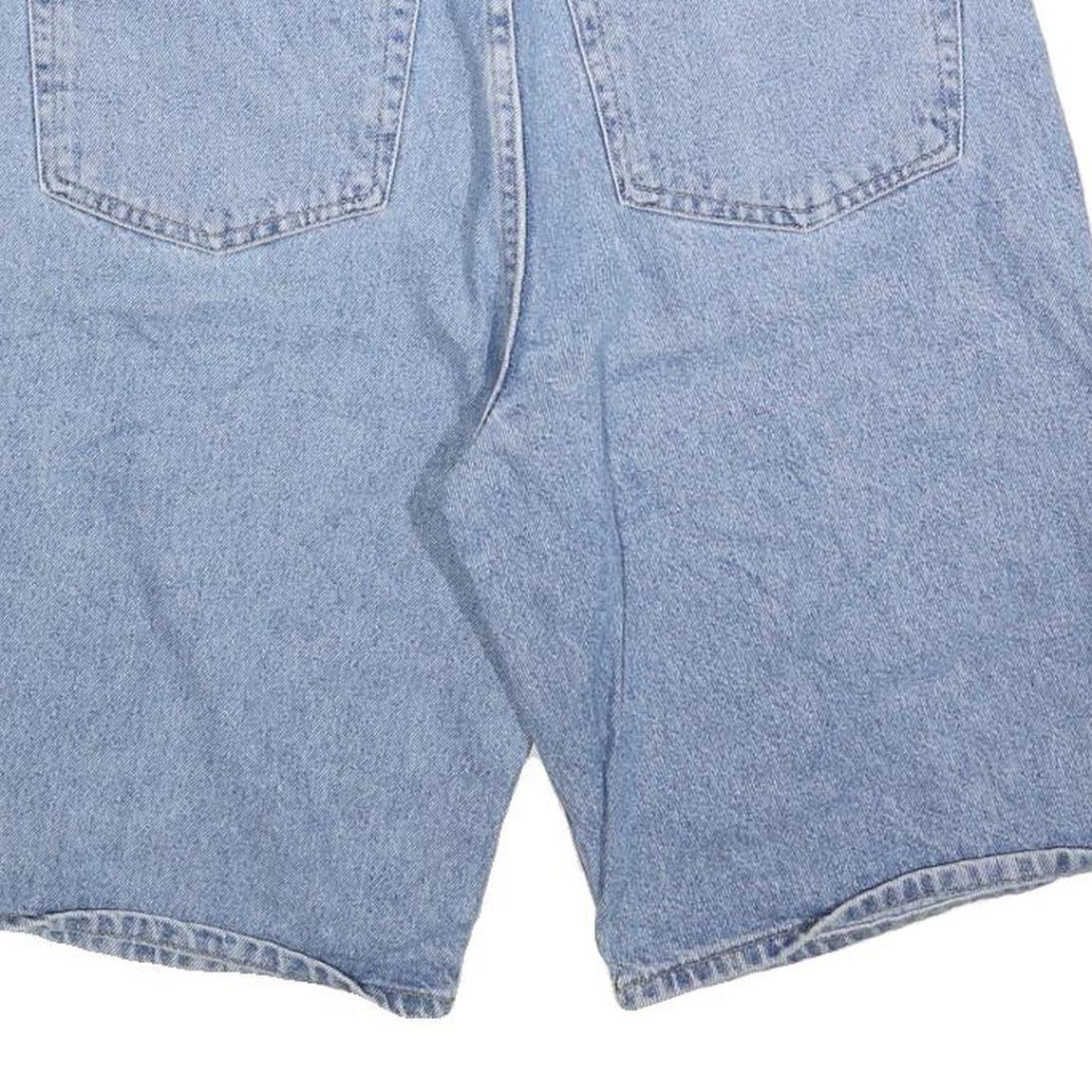 ARIZONA JEAN COMPANY Mens Denim Blue Relaxed Fit M W32 Cotton Blend Shorts