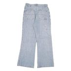 LIANGMA Womens Loose Light Blue Denim Jeans W28 L30 Casual Cotton Blend Zip