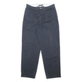 TOMMY HILFIGER Mens Cotton Navy Relaxed Straight Trousers W33 L29 Classic Casual