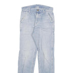 CARHARTT Mens Jeans Blue Regular Straight Denim Light W27 L32 Workwear Utility